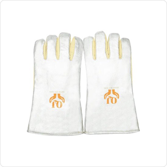 Aluminum Foil Heat Resistant Gloves - Full Product View